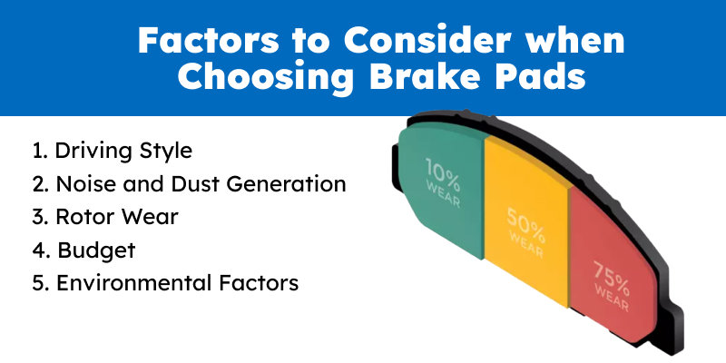 type of brake pads
