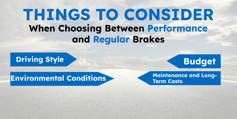 things to consider while choosing between performance brake and regular brakes
